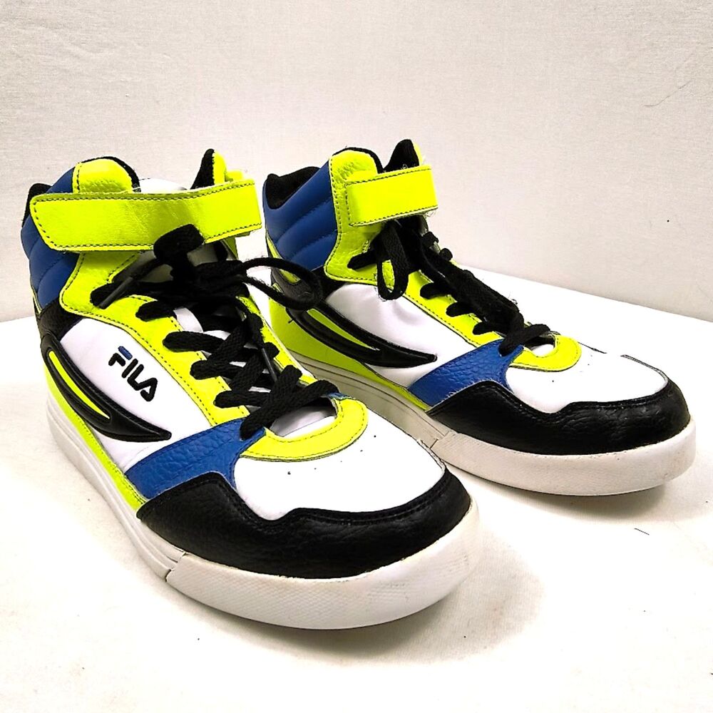 Mens FILA Everge High Top Strap Basketball Shoes Sneakers US Size 7